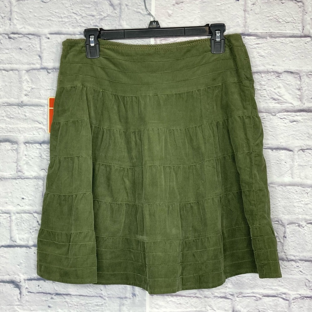 🌿✨ NWT Mossimo Supply Co. Olive Green Tiered Mini Skirt – 90s Vibe ✨🌿 - Picture 4 of 12